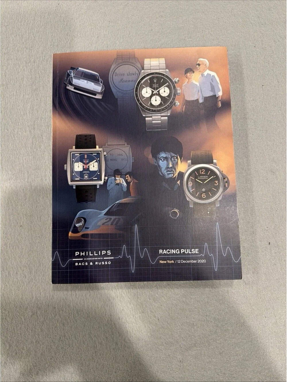 Phillips Bacs & Russo Racing Pulse Watch Catalog NY 2020 EUC